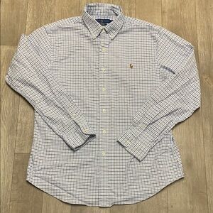 Mens Polo Ralph Lauren‎ Slim Fit Plaid Casual Button Up Shirt
